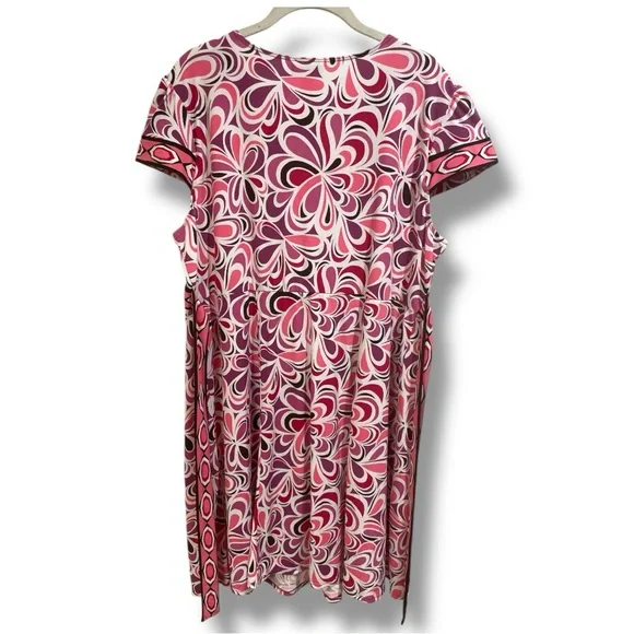 Motherhood Maternity Pink and White Patterned Dress size XL - Picture 6 of 9